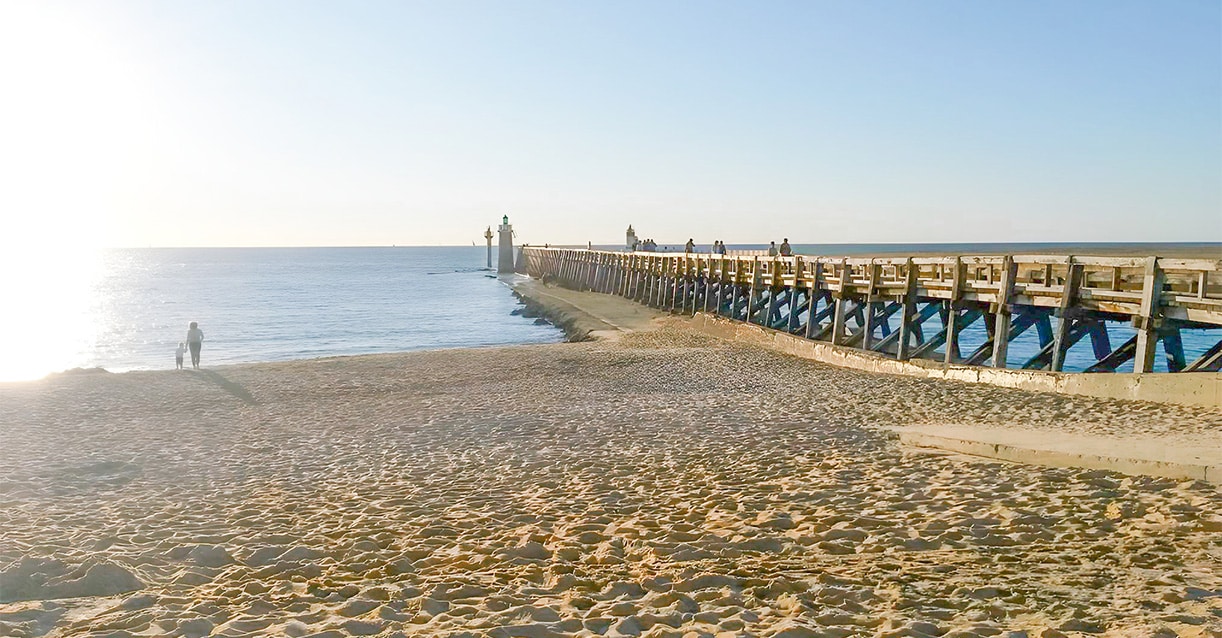 capbreton avec son port et sa plage