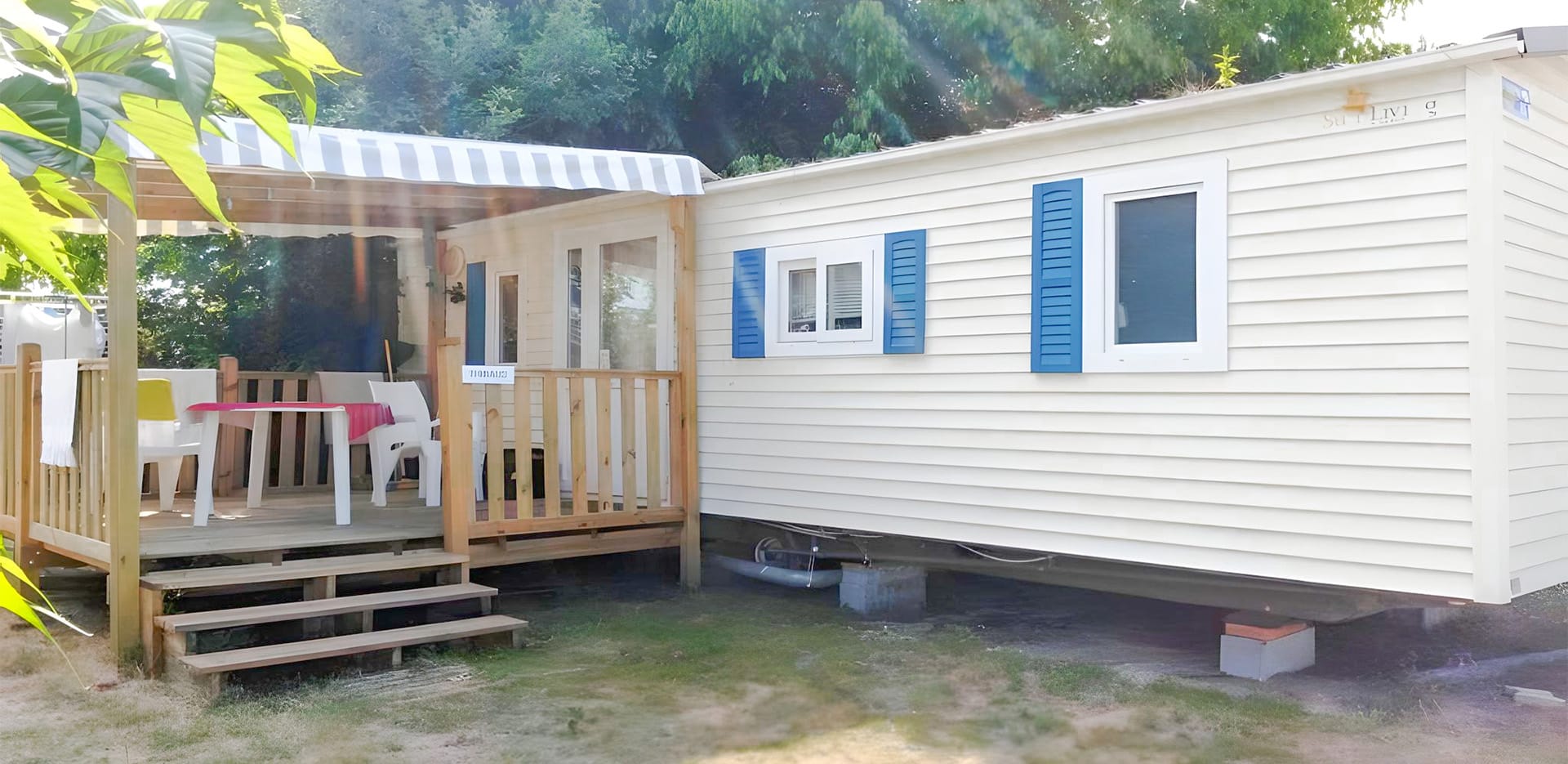 mobil home 2 chambres compact