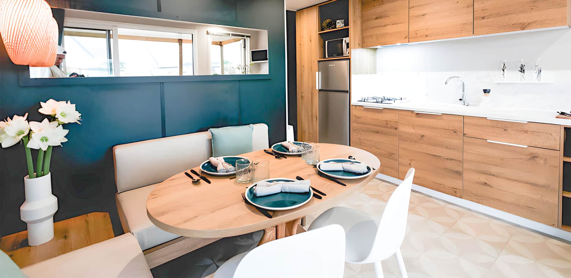 mobil home 2 chambres premium climatise